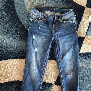 Miss Me Dark Blue Skinny Jeans